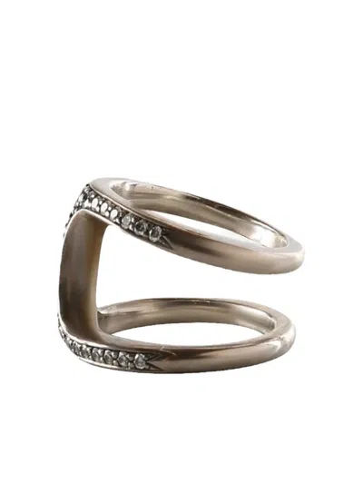 Hoorsenbuhs Dame Silver Ring In Metallic