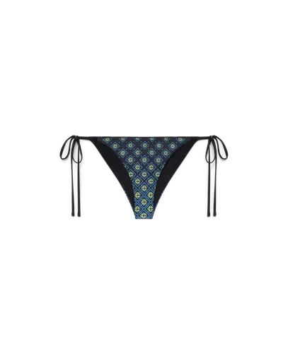 Casablanca Paris Degrade Monogram Bikini Bottom In Black In Black