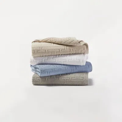 Hotel Collection Sculpted Chain-link Wash Towel, 13" X 13", Exclusively At Macy's In Blue