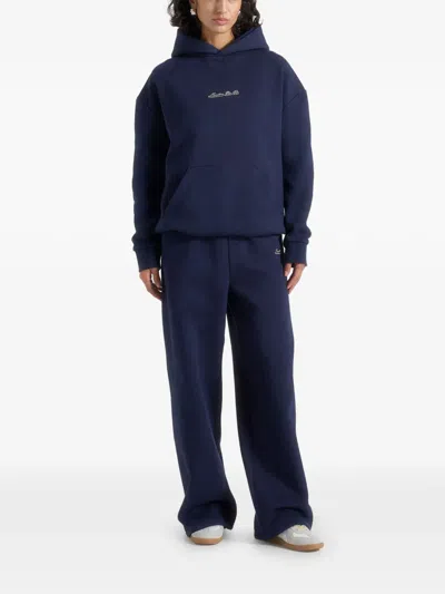 Manière De Voir Ollie Kangaroo-pocket Hoodie In Blue