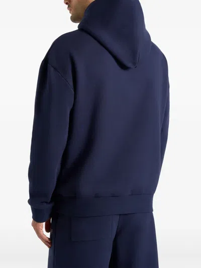 Manière De Voir Ollie Kangaroo-pocket Hoodie In Blue