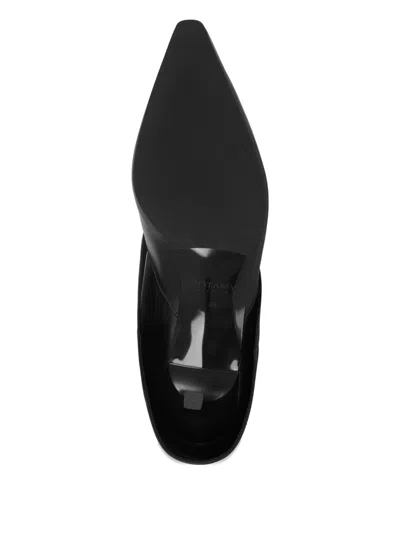 Potamy 70mm Buckle-detail Leather Boots In Black