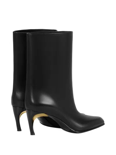 Potamy 70mm Pointed-toe Ankle Boots In Black