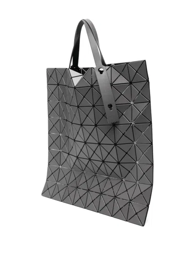 Issey Miyake Lucent Matte Geometric-panelled Tote Bag In Gray