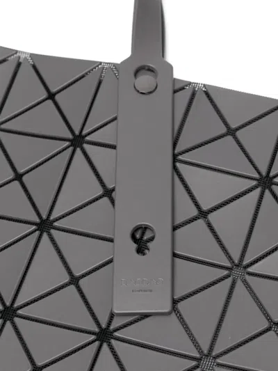 Issey Miyake Lucent Matte Geometric-panelled Tote Bag In Gray