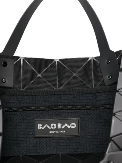 Issey Miyake Lucent Matte Geometric-panelled Tote Bag In Gray