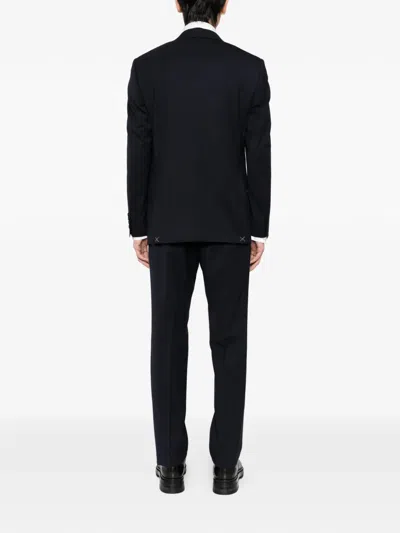 Canali Single-breasted Suit In Black