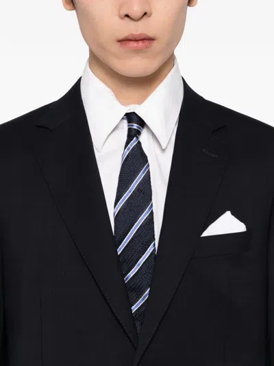 Canali Single-breasted Suit In Black