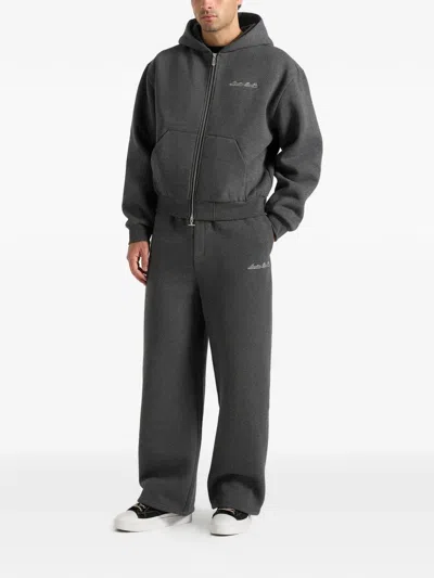 Manière De Voir Taylor Drawstring Track Pants In Gray