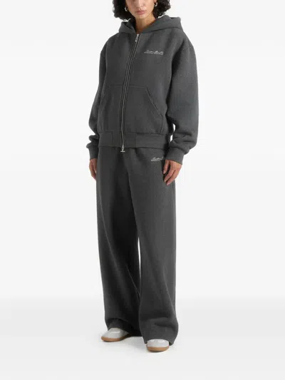 Manière De Voir Taylor Drawstring Track Pants In Gray