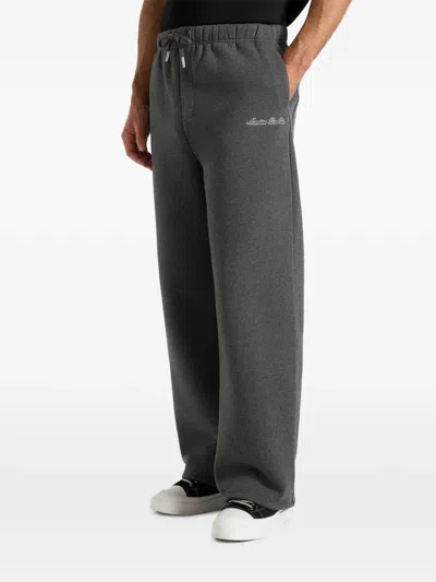 Manière De Voir Taylor Drawstring Track Pants In Gray