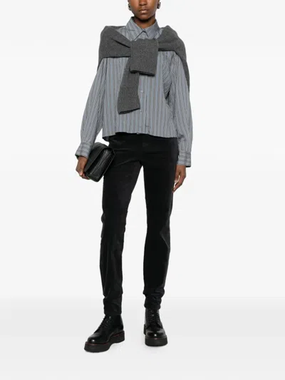 Marc O'polo Striped Long-sleeves Shirts In Gray