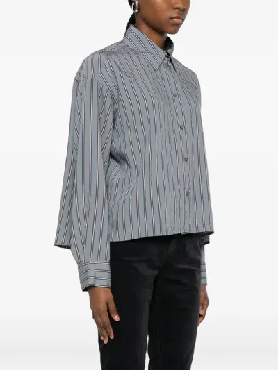 Marc O'polo Striped Long-sleeves Shirts In Gray