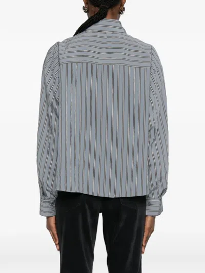 Marc O'polo Striped Long-sleeves Shirts In Gray