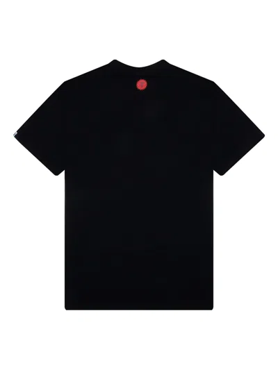 Icecream Pixel Graphic Cotton T-shirt In Black