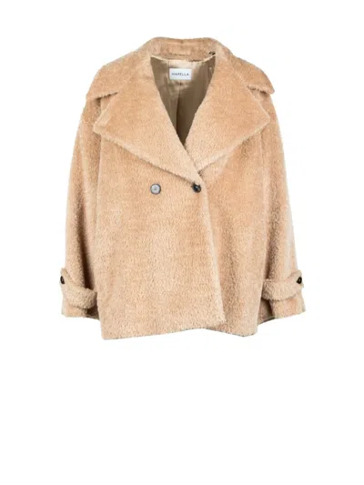 Marella Emilia Button Jacket In Brown