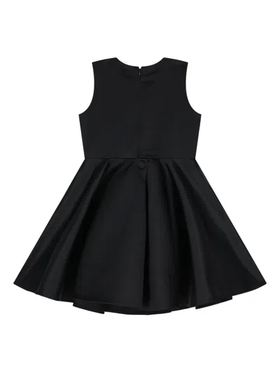 Jessie And James Flower-applique Sleeveless Dress In Black