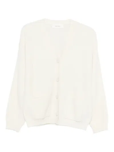 Ivory Paris Front-pocket Cardigan In White
