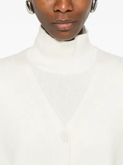 Ivory Paris Front-pocket Cardigan In White