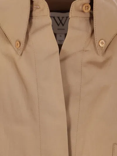 Twp Buttoned Patch-pocket Shirt In Neutral