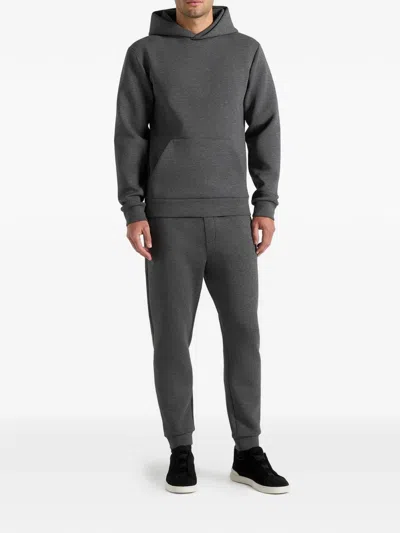 Manière De Voir Drew Kangaroo-pocket Hoodie In Gray