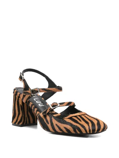 Bibi Lou 85mm Buckle-fastening Pumps In Animal Print