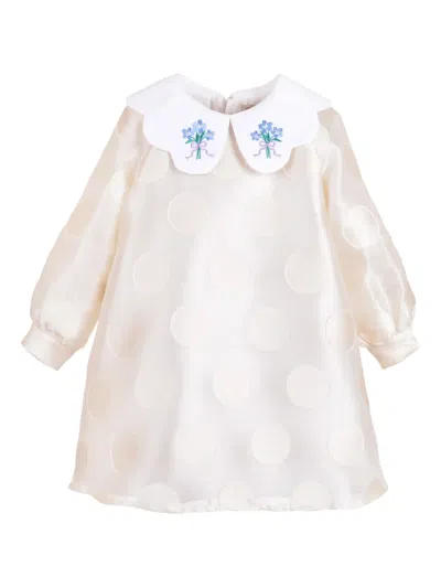 Hucklebones London Long-sleeved Dress In Neutral