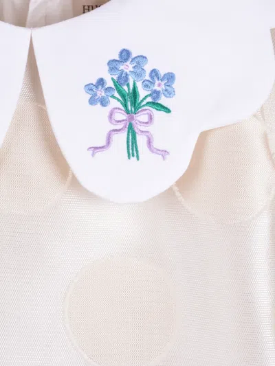 Hucklebones London Long-sleeved Dress In Neutral