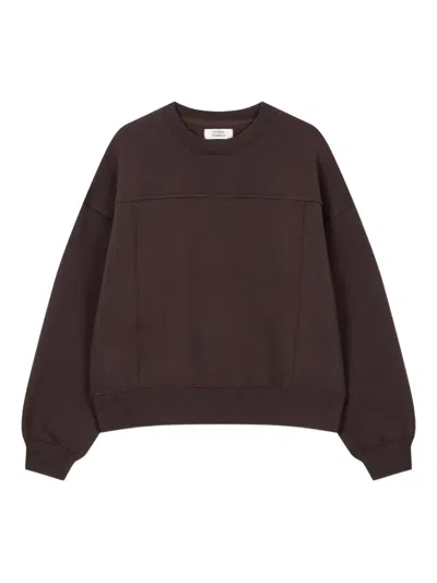 Studio Tomboy Fleece-lined Sweatshirt In Brown