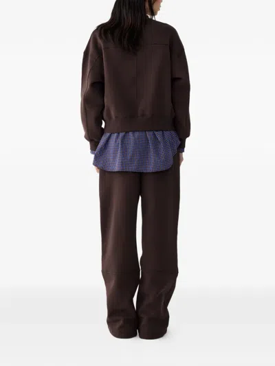 Studio Tomboy Fleece-lined Sweatshirt In Brown