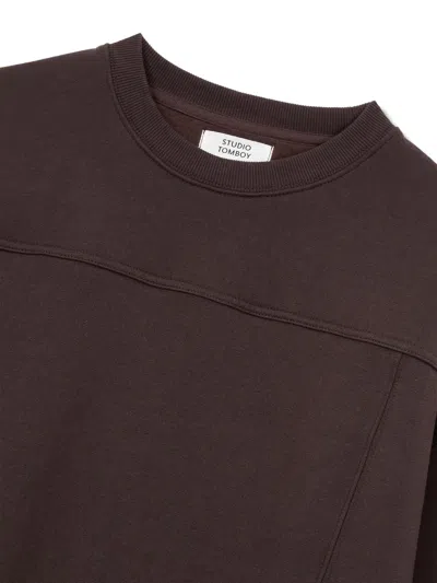 Studio Tomboy Fleece-lined Sweatshirt In Brown