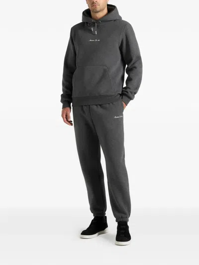 Manière De Voir Alistair Drawstring Track Pants In Gray
