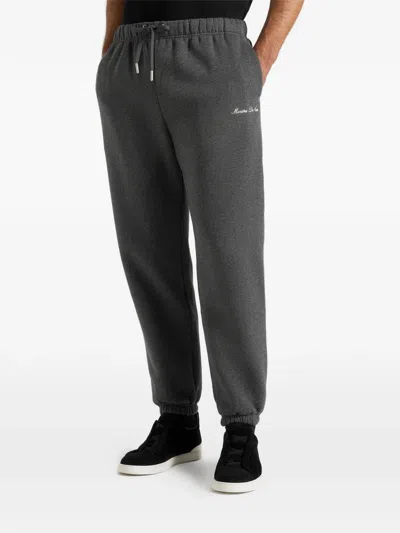 Manière De Voir Alistair Drawstring Track Pants In Gray