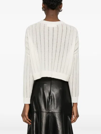 Ivory Paris Crew-neck Sweater In Neutral
