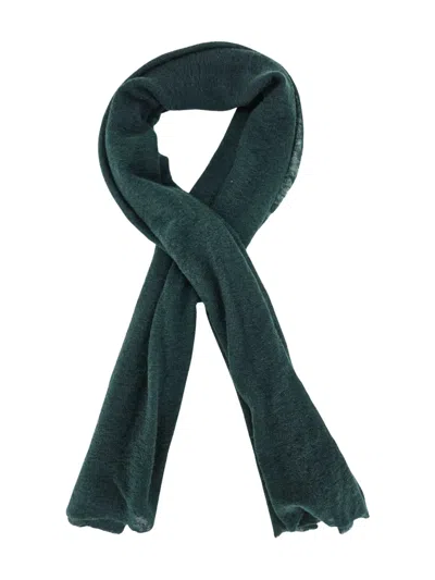 Botto Giuseppe Small Cashmere Scarf In Green