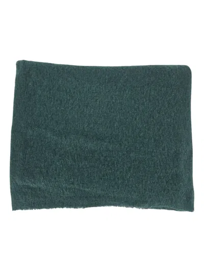 Botto Giuseppe Small Cashmere Scarf In Green