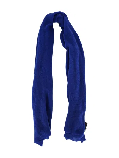 Botto Giuseppe Small Cashmere Scarf In Blue