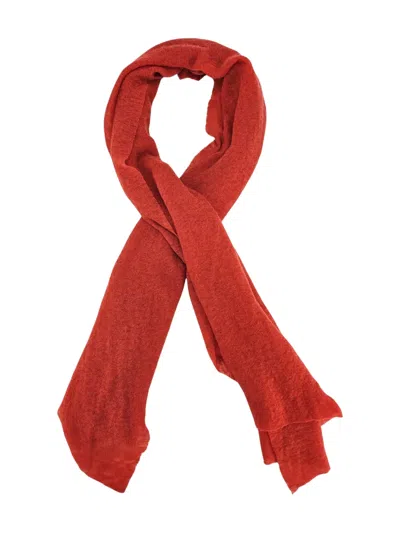 Botto Giuseppe Large Cashmere Scarf In Orange