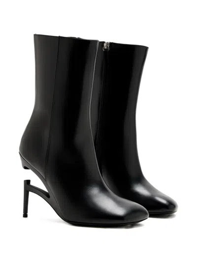 B1archive Zip-up Ankle Boots In Black