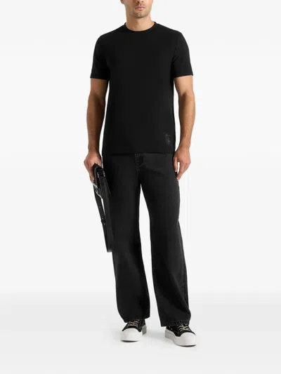 Manière De Voir Matteo Short-sleeve T-shirt In Black