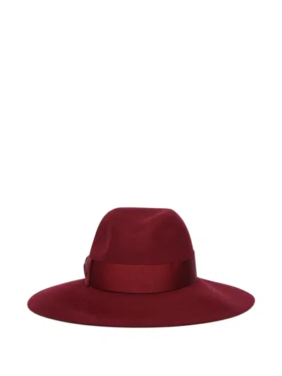 Borsalino Sophie Wool Felt Hat In Red