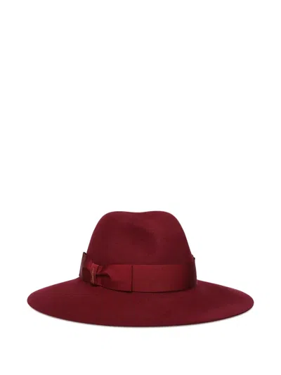 Borsalino Sophie Wool Felt Hat In Red