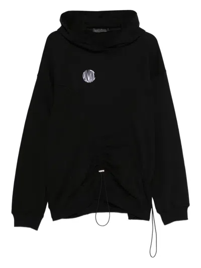 Palmatic Studio Logo-embroidered Drawstring Knitwear In Black
