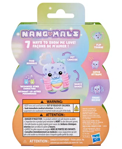 Nano-mals Hasbroâ Blubby The Narwhal Electronic Fidget Toy In Transparent
