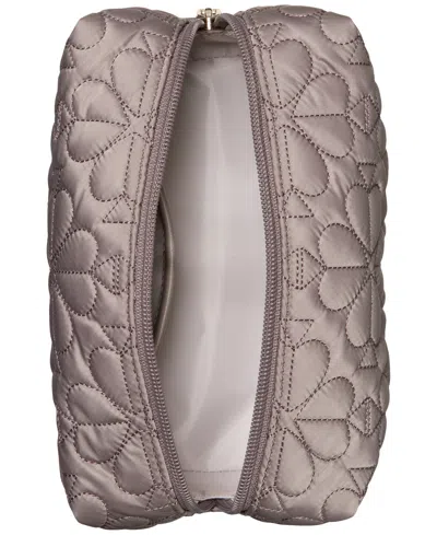 Kate Spade Tilly Small Quilted Cosmetic Bag In Gray