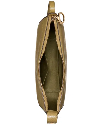 Kate Spade Halo Small Glazed Leather Crossbody Bag In Green