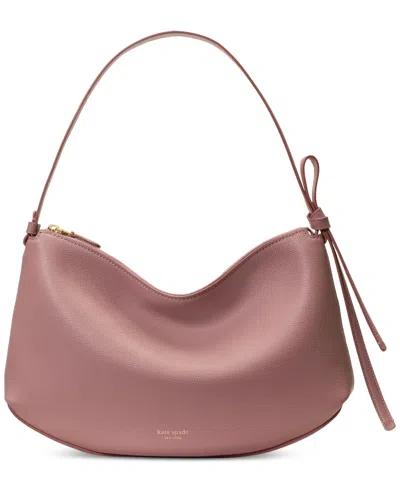 Kate Spade Loop Large Pebbled Leather Shoulder Bag In Pink