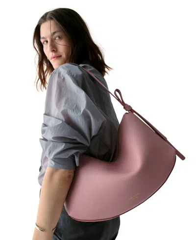 Kate Spade Loop Large Pebbled Leather Shoulder Bag In Pink