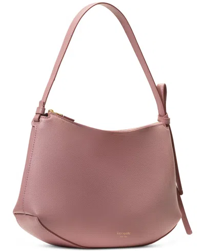 Kate Spade Loop Large Pebbled Leather Shoulder Bag In Pink