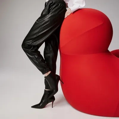 Christian Louboutin Pointed Toe Boots In Black